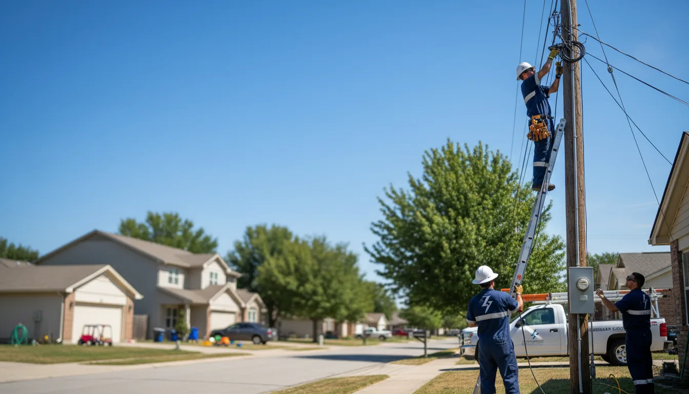 Residential electrician providing installation services in Magnolia, OH